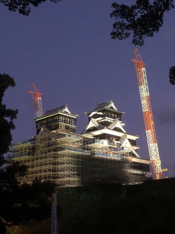 Kumamoto Castle under restoration